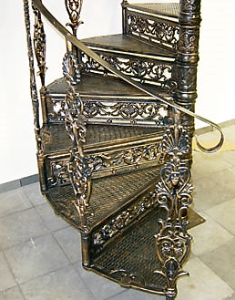 Exemplo de escada em caracol