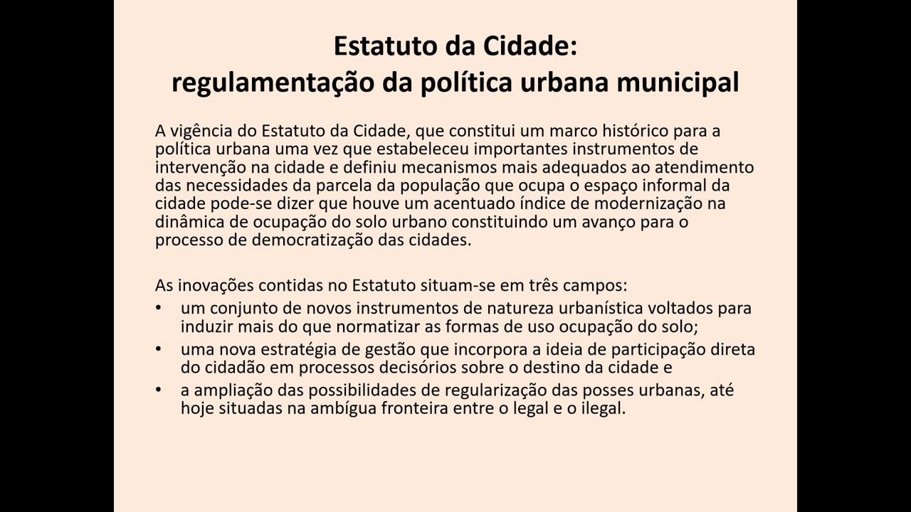 Planejamento Urbano e Limites: aula preparada por Helena Degreas